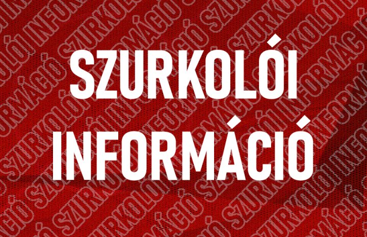 Információk a hazai mérkőzésekről